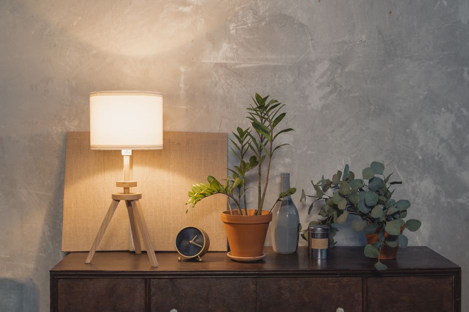 Lamp met dimbare functie voor gezellige sfeer. Lamp met dimbare functie voor gezellige sfeer.