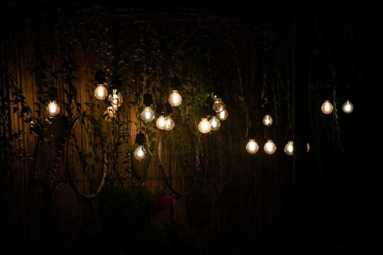 Veranda decoratie met zonne-energie verlichting